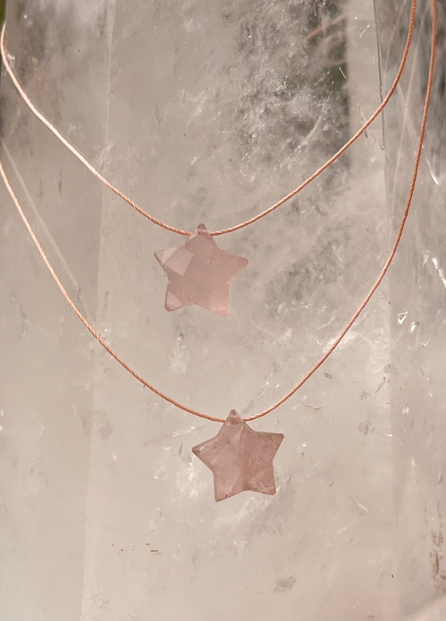 Rose Quartz Star Connectors