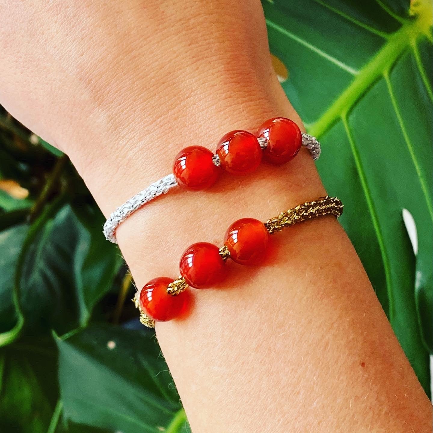 Carnelian Beach Candy Rocks Crystal Bracelet by Spike Rocks, jewellery for women who rock