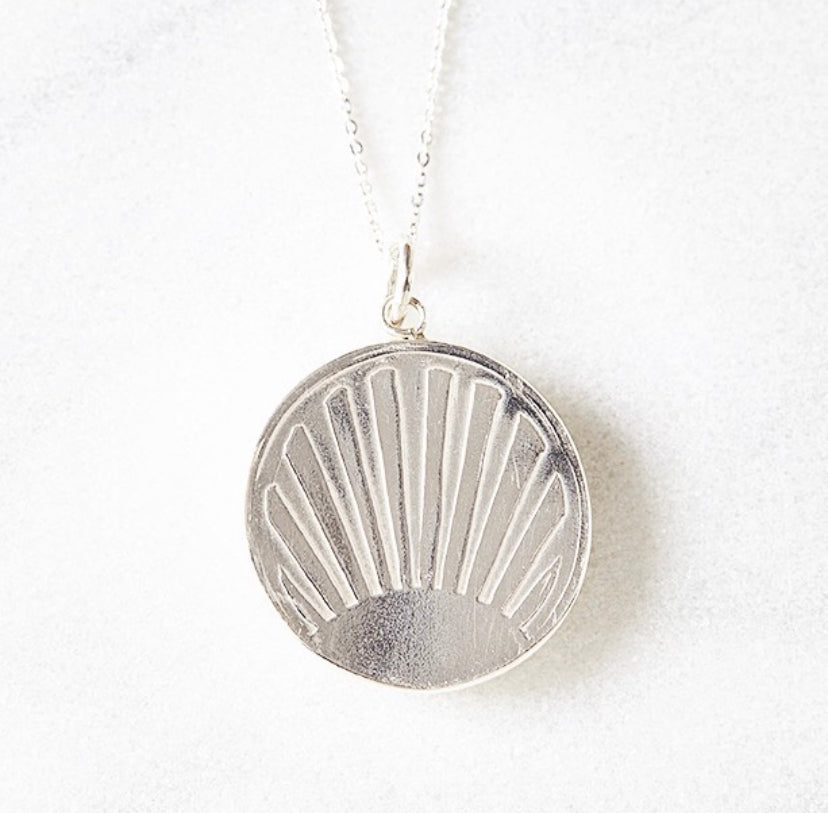 Rising Sun Silver Necklace by Spike Rocks, jewellery for women who rock