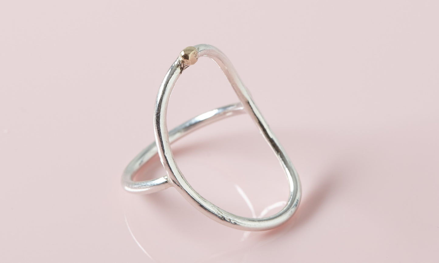Long Breath Silver Ring by Spike Rocks, jewellery for women who rock