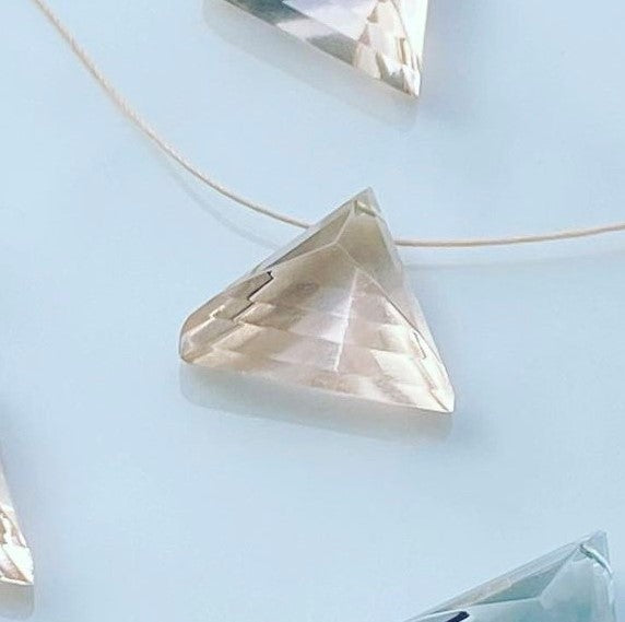 Morganite Alchemist Crystal Necklace by Spike Rocks, jewellery for women who rock