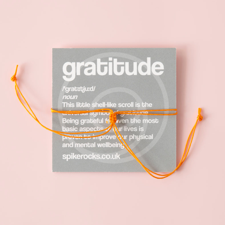 Gratitude rocks bracelet from Spike Rocks, jewellery for women who rock